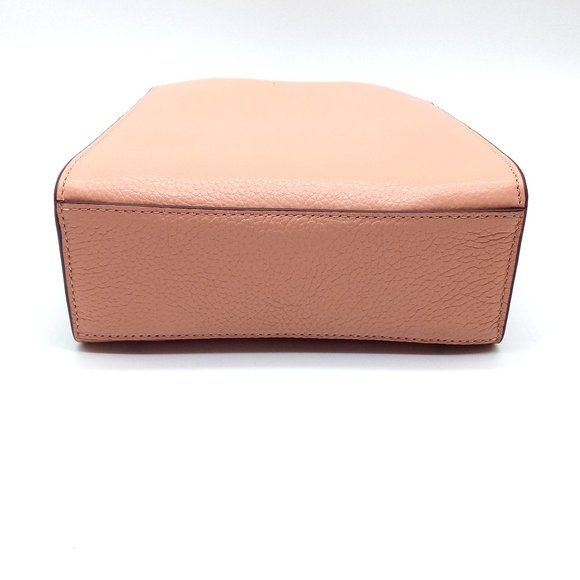 NWT Coach Pink Shell Pepper Leather Crossbody Satchel Bag Snake Embossed C6779 - Picture 8 of 16